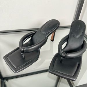 ASOS Design Haven padded toe thong heeled sandals